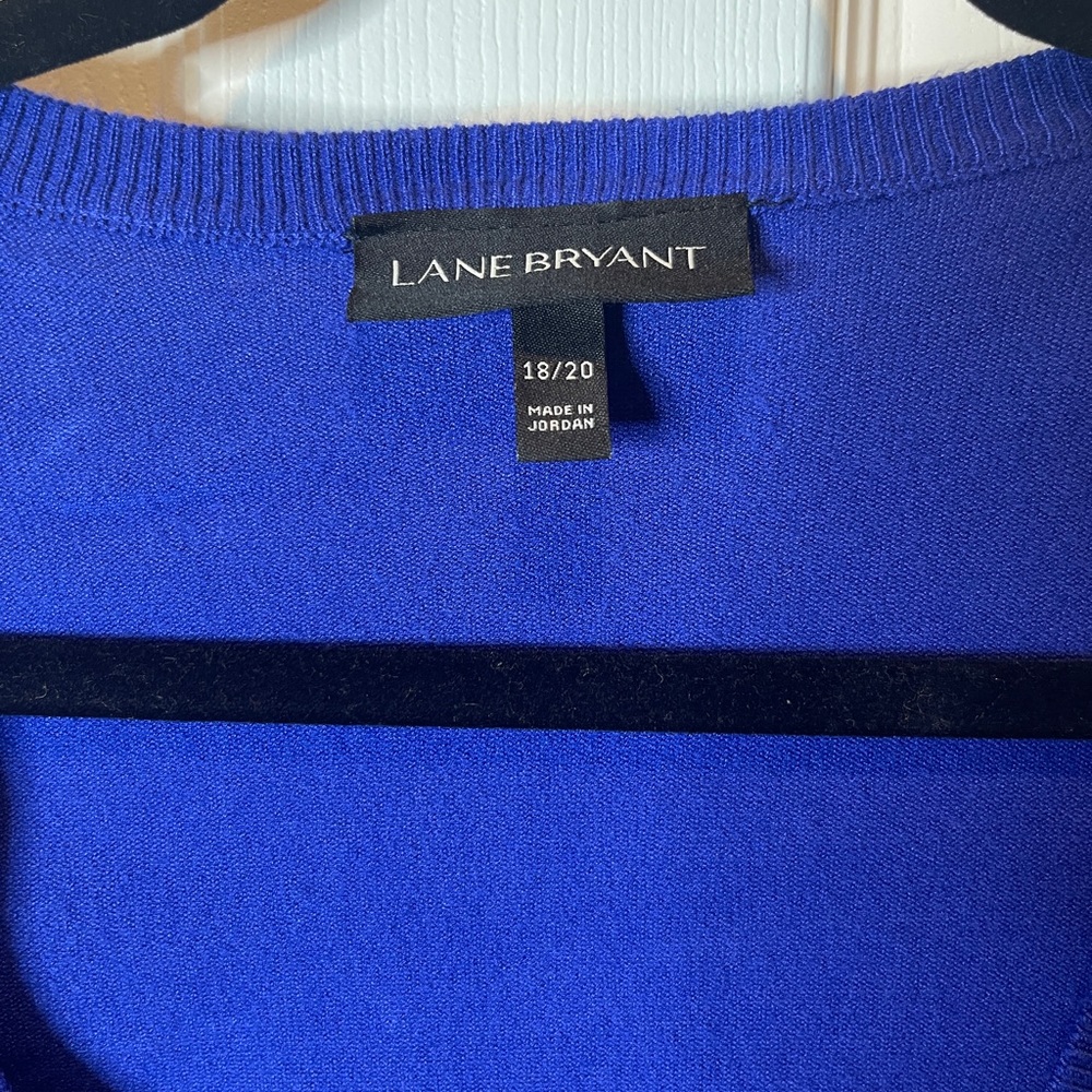 Lane Bryant Royal Blue Knit Sweater - Picture 3 of 4